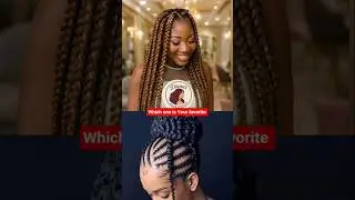 Wow💝 Beautiful Natural hair style ideas Knotless Connrow ponytails Dreadlocks for ladies