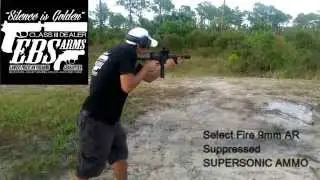 Full Auto 9mm AR Suppressed (Select Fire AR, like MP5, MP5SD)