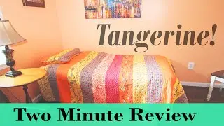 TWO MINUTE REVIEW Royal Empire Quilt🌺TANGERINE Lush Decor⭐