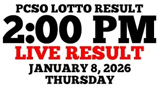 Lotto Result Today 2:00 PM Draw January 8, 2026 Thursday PCSO LIVE Result