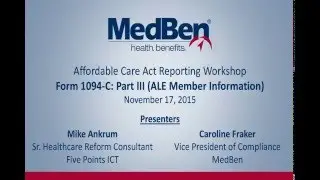 ACA Reporting Workshop  &ndash; IRS Form 1094-C Part III