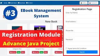 #3 Ebook Java Web Project | Registration Module | Advance Java Web Project using Servlet JSP