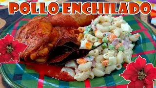 POLLO ENCHILADO FÁCIL Y SABROSO