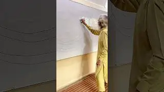 Allah Name Arabic Calligraphy Tutorial With Double Pencil🧑🏻&zwj;🎨❤️ #shorts