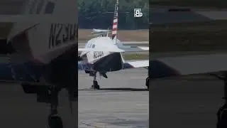 Video captured the moment a small plane crashed at Bangor International Airport
