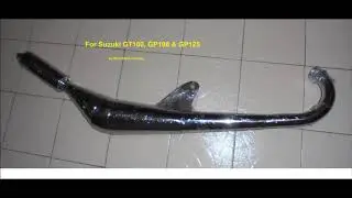 Suzuki 100 racing exhaust for GT100, GP100 & GP125