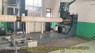 Melt pump for PP woven bag production line  #plastic #extruder #pumps 