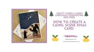 How to create a camel scene Xmas card
