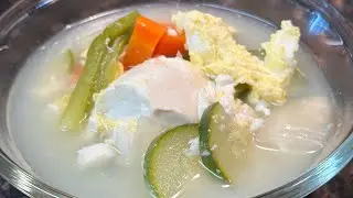Mild Soft Tofu Stew You Can Enjoy Without Rice | Easy Bone Broth Recipe