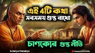 এই 4টি কথা সবসময় গুপ্ত রাখো | Bengali Motivational Video By Aacharya Chanakya