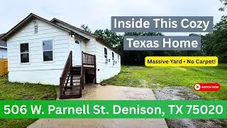 Hidden Texas Gem at 506 W. Parnell St, Denison—2-Bedroom Home with MASSIVE Yard & No Carpet!