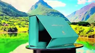 Premium Teal Rigid Gift Box | Custom Packaging by Al Yaqeen Printing LLC