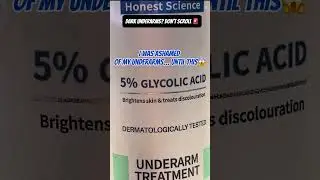 Dark Underarms? 🚫This 5% Glycolic Acid Spray Changed Everything 😳💫