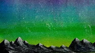 Relaxing Watercolor Animation with Gentle Music | Quiet Aurora &mdash; Borealis Series
