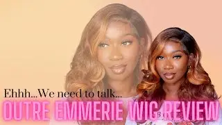 Outre Sleeklay Part | Synthetic HD Lace Front | Wig Review | Emmerie | ft Divatress | Tan Dotson
