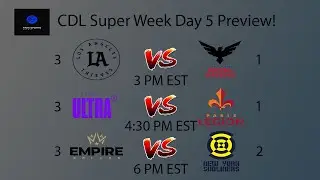 CDL super week day 5 - Empire vs Subliners for the #1 Seed??