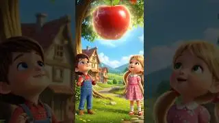 Cute baby brings big apple home and feeds it to all the village children and birds 😭 #ai #tree