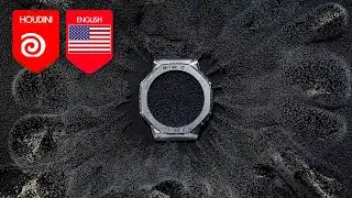 Houdini Tutorial | G-Shock Particles Advection Simulation