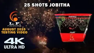 25 shots fan cake- JOBITHA by Leegendary Fireworks #Fireworks #feuerwerk  #pyro 