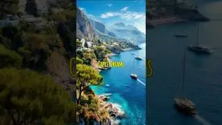 Capri Dreams  From Yacht to Village #Capri #DroneShot #YachtView #IslandVillage #TravelShorts #Italy