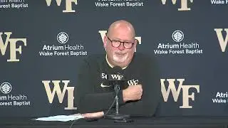 Wake Forest Basketball coach Steve Forbes post-SMU press conference