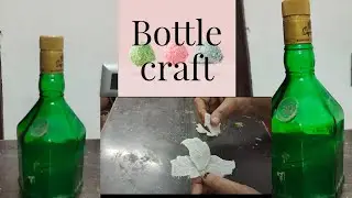 2DIY/ glass bottle decoration for jute/ Amazing ideas for empty bottle recycle/home decor items.