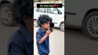 Kiss day💋 | #kissing #comedy #shorts #prank #kids