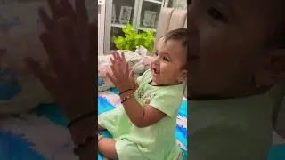 so cute little baby girl enjoy dance🥰😍❤️😘#cutebabystatus #baby #fatherlove #shorts #viral #dance
