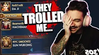 My Team TROLLED Me and Picked 3 PHYSICALS in Masters Ranked Joust... - Smite