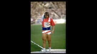 Werner G&uuml;nth&ouml;r (Switzerland) Randy Barnes (USA) mens shot put - 1993 World Championships - Stuttgart