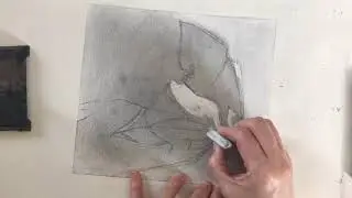 Day 1: Beginning your Crumpled Paper Value Drawing
