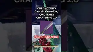 CRAFTENING 2.0 Sword ONE SHOTS Captain Avarok! #destiny2 #destiny2edgeoffate #bungiedestiny2 #bungie