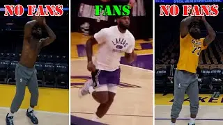 Proof Isiah Thomas is Wrong About LeBron James This Time Warming Up Without A Shirt!