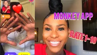 ASKING RANDOM GUYS TO RATE ME 1-10 ON MONKEY APP 😍