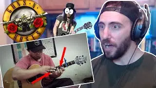 Alip ba ta - Guns n' Roses - Sweet Child O' Mine -  fingerstyle guitar cover REACTION