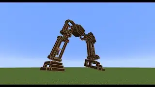 Minecraft Create 20. -The process of making an robot leg-
