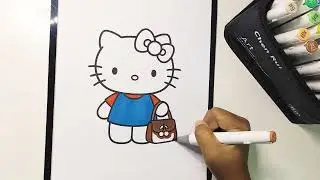 Hello Kitty-Coloring with me   l Relax Video - Asmr