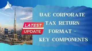 UAE Corporate Tax Return Format | Step - by - step guide | Key Components