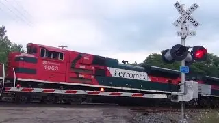 Fast Pair of Ferromex Engines Pull Oil Tanker Train