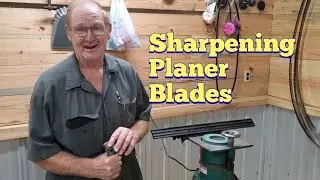 How to sharpen planer blades with Mr.Robert (Grizzly sharpener)