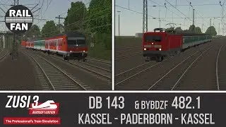 DB 143, Bybdzf 482.1, пригородный поезд ► ZUSI 3 - Aerosoft Edition ◄ Kassel - Paderborn - Kassel