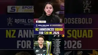 NEW ZEALAND ANNOUNCED SQUAD FOR T20 WC 2026 #newzealandcricket #t20worldcup
