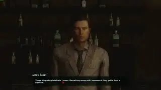 Giving fisto to James Garrett