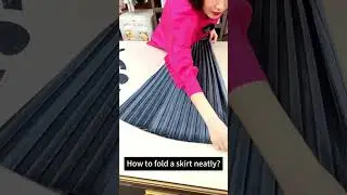 Master the Art of Skirt Folding! 🎀 Get Your Wardrobe Organized with These Easy Tips! 💃