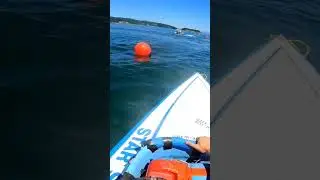 kayakers getting in the way of our warmup laps! #Bathtub #racing