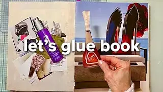  Glue Book Collage Art with Magazines