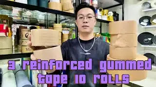 Paper tape for carton sealing,paper reinforced packing tape,paper gummed box tape