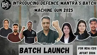 The MACHINE GUN Batch 🚀 NDA/CDS 2026 Batch Launch | Begin Your Journey to the Armed Forces