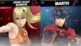 Safzai (Marth, Lucina) vs Callus (Zero Suit Samus) - Pool D WR1 - Blazing Battlefield #6