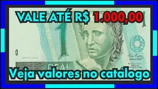 C&Eacute;DULA 1 REAL VALE DINHEIRO - Saiba valores agora no cat&aacute;logo